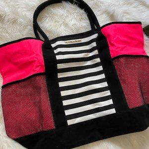 Victoria's Secret Tote pink black and white